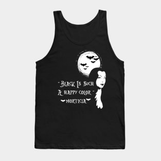 Black is Such a Happy Color Quote Gothic Grunge Punk Halloween Tank Top